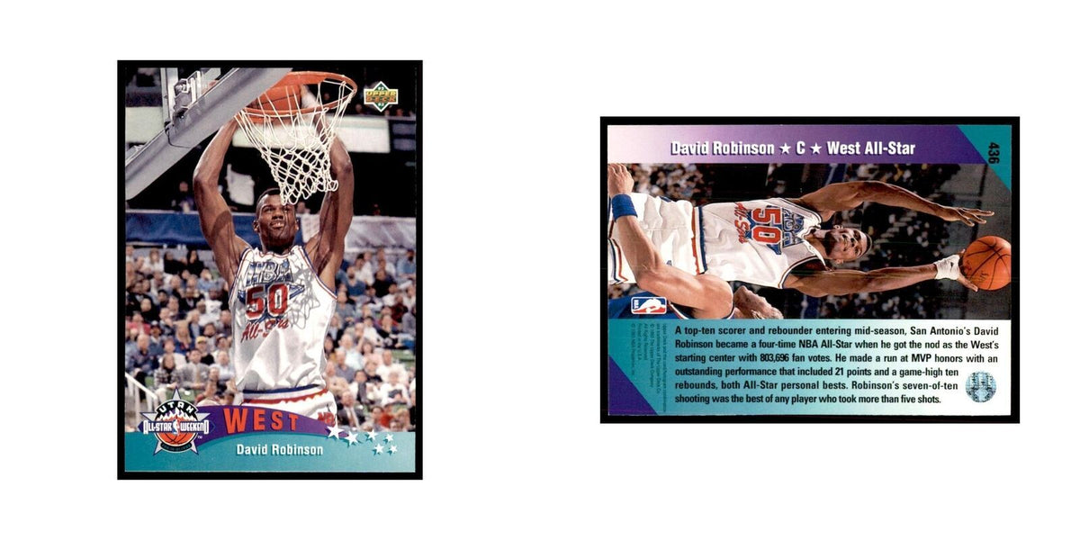 1992 Upper Deck David Robinson Basketball Cards #436