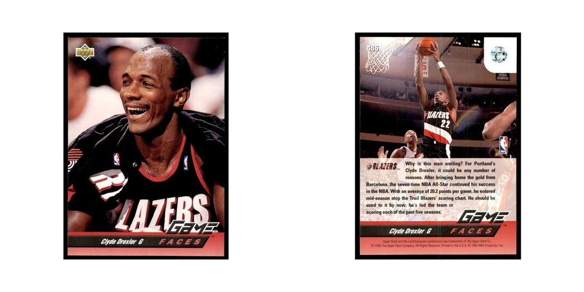 1992 Upper Deck Clyde Drexler Basketball Cards #486