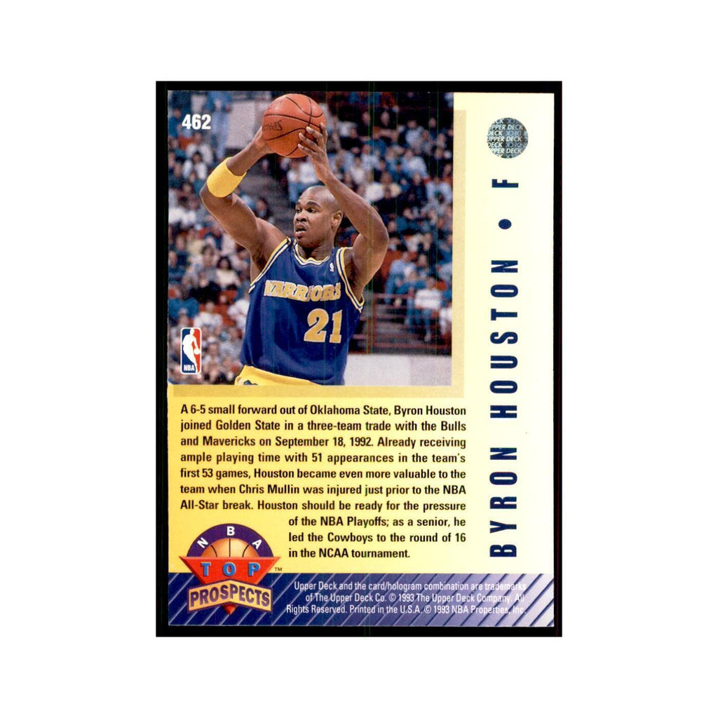 1992 Upper Deck Byron Houston Basketball Cards #462