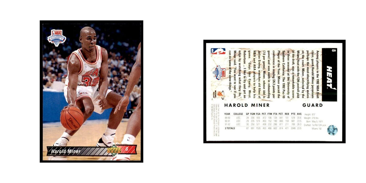 1992 Upper Deck Harold Miner Basketball Cards #8
