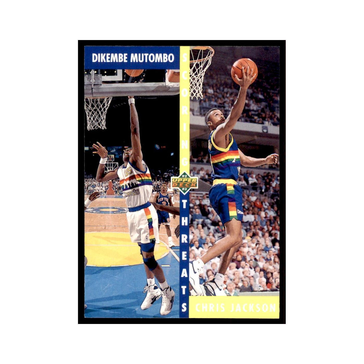 1992 Upper Deck Dikembe Mutombo/Chris Jackson Basketball Cards #499