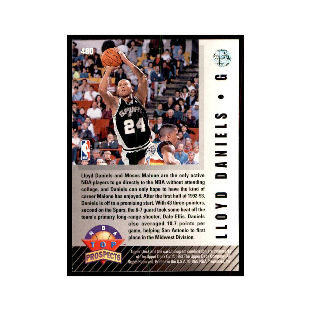 1992 Upper Deck Lloyd Daniels Basketball Cards #480