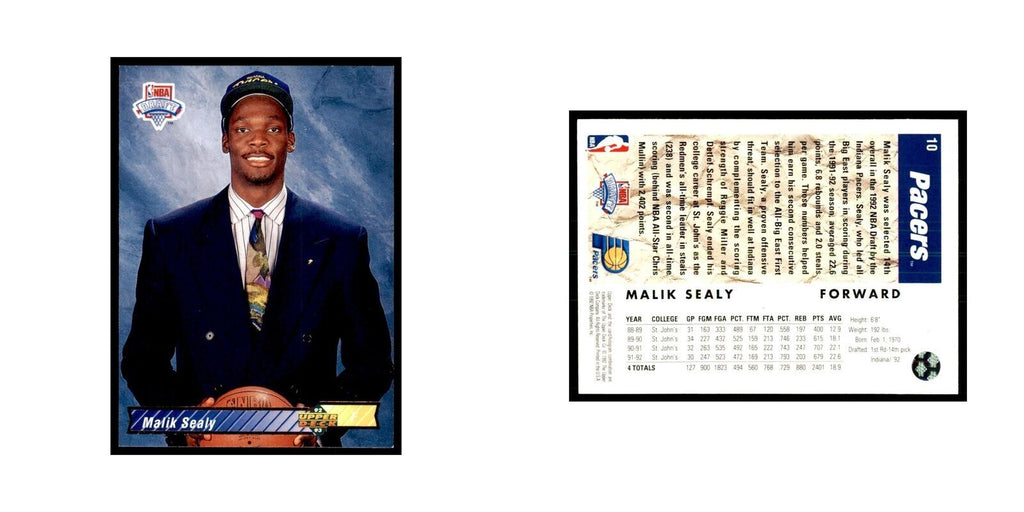 1992 Upper Deck Malik Sealy Basketball Cards #10