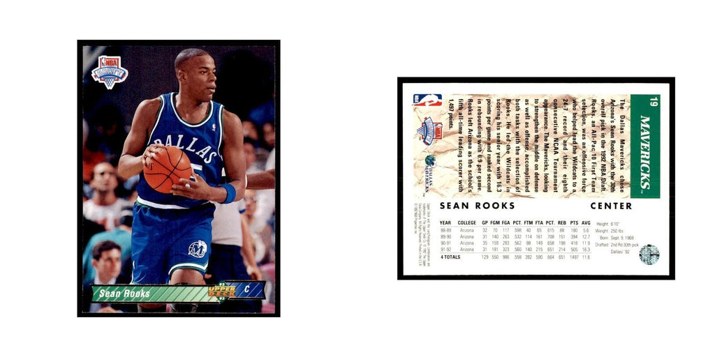1992 Upper Deck Sean Rooks Basketball Cards #19