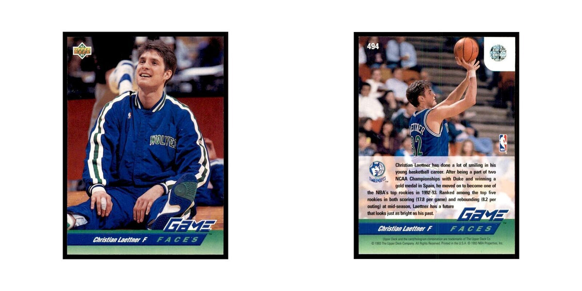 1992 Upper Deck Christian Laettner Basketball Cards #494