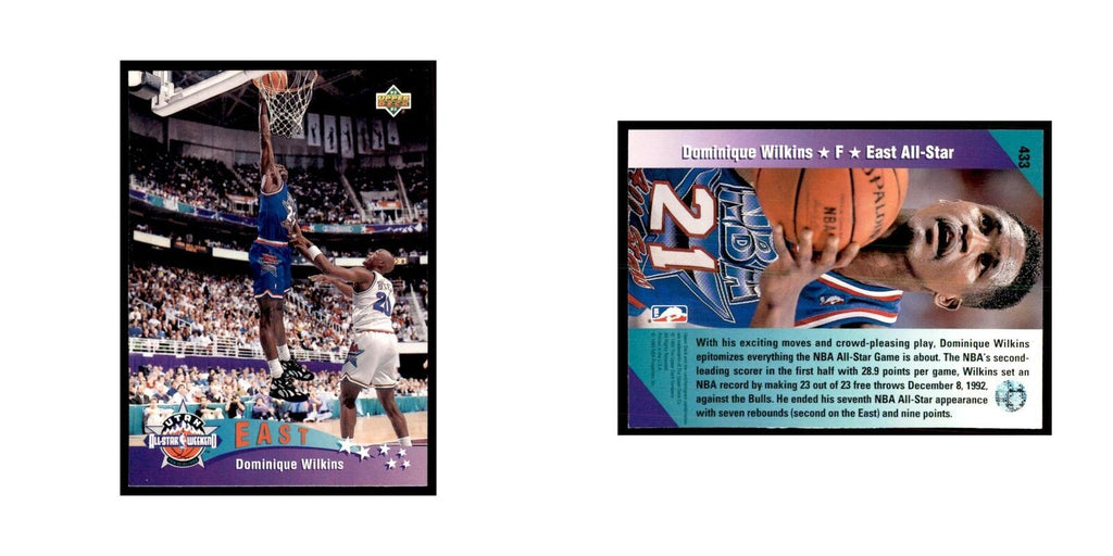 1992 Upper Deck Dominique Wilkins Basketball Cards #433