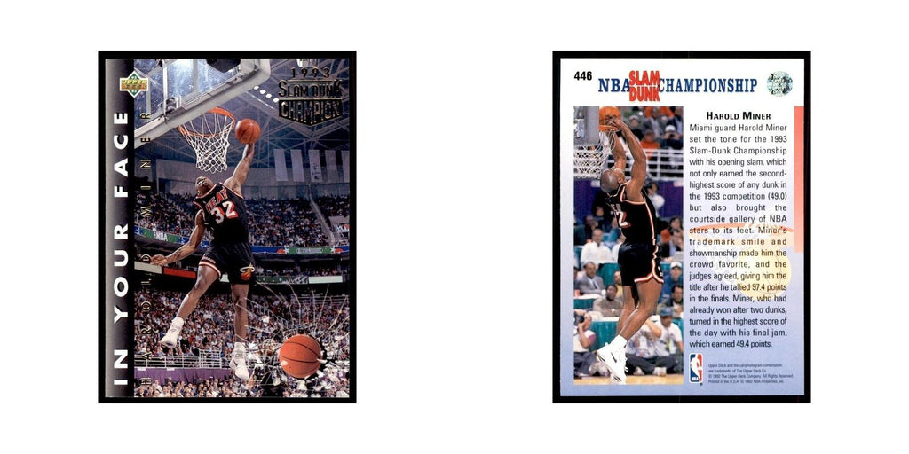 1992 Upper Deck Harold Miner Basketball Cards #446