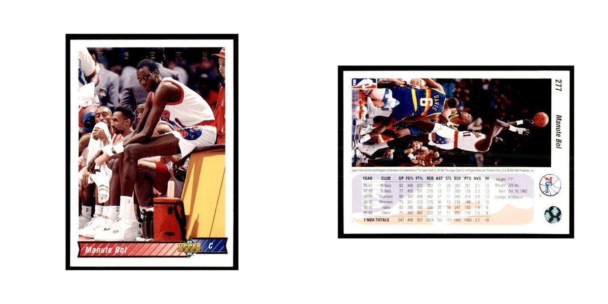 1992 Upper Deck Manute Bol Basketball Cards #277