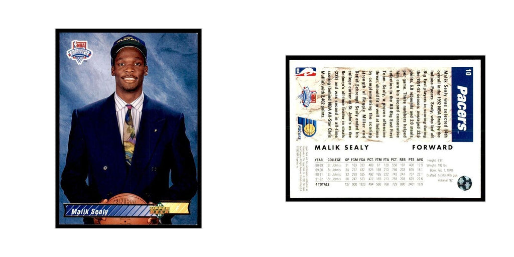 1992 Upper Deck Malik Sealy Basketball Cards #10