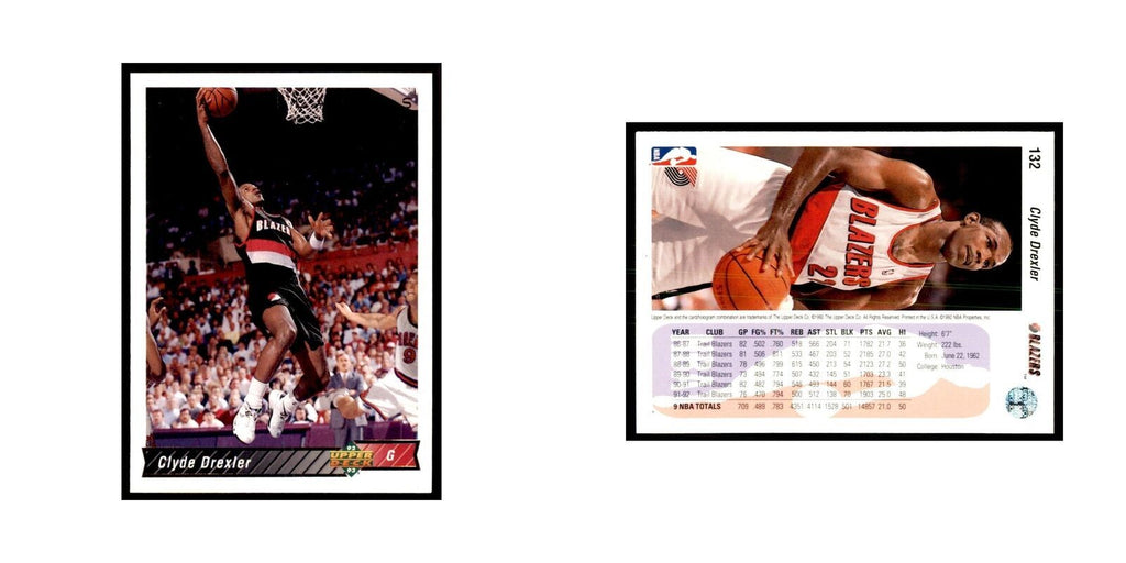 1992 Upper Deck Clyde Drexler Basketball Cards #132