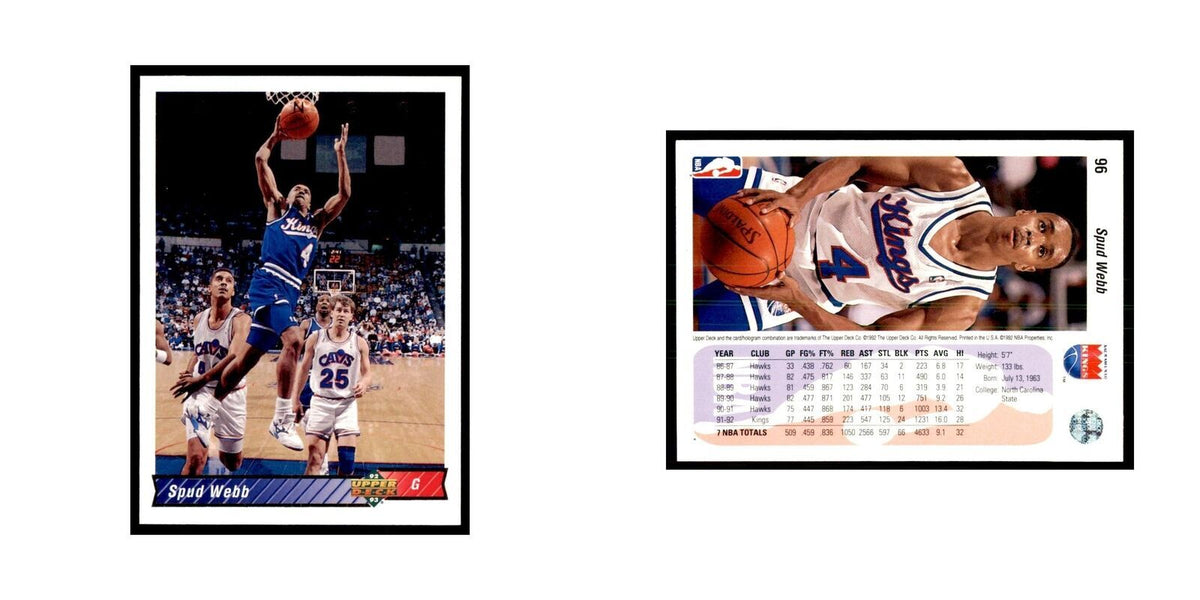1992 Upper Deck Spud Webb Basketball Cards #96