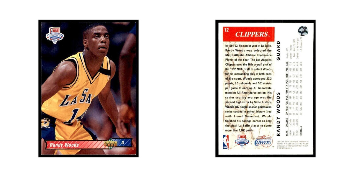1992 Upper Deck Randy Woods Basketball Cards #12