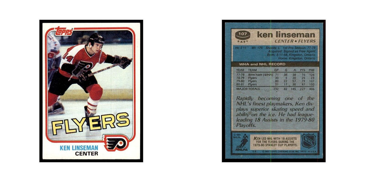 1981 Topps Ken Linseman Hockey Cards #E107