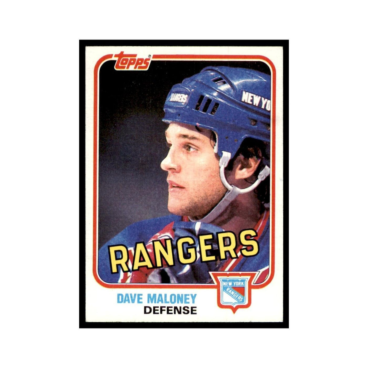 1981 Topps Dave Maloney Hockey Cards #E100