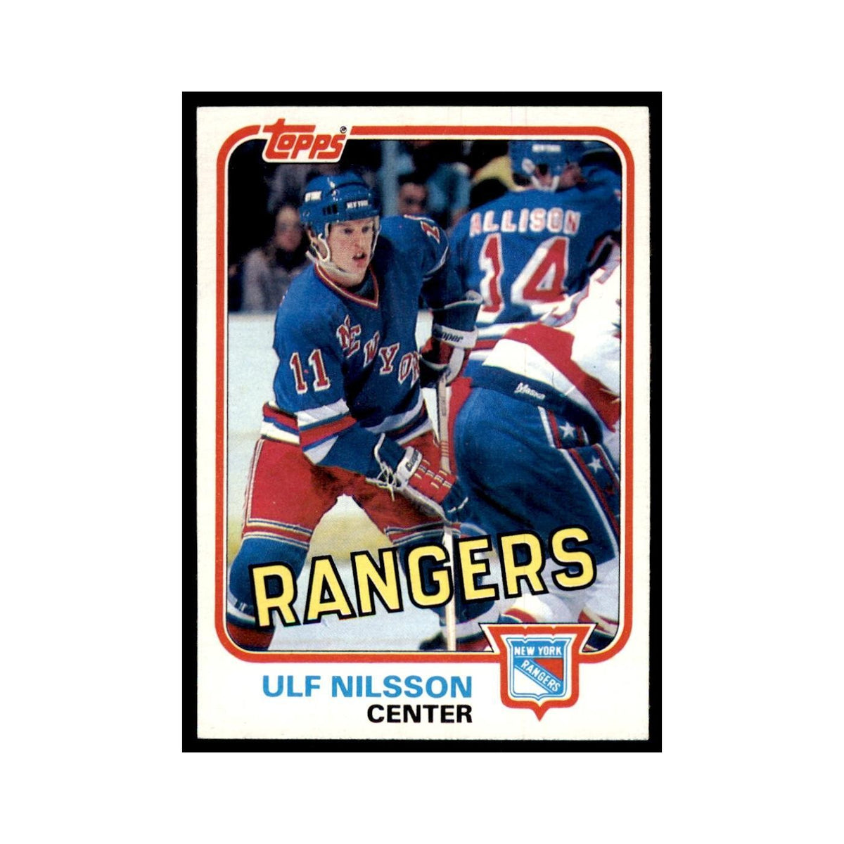 1981 Topps Ulf Nilsson Hockey Cards #E102