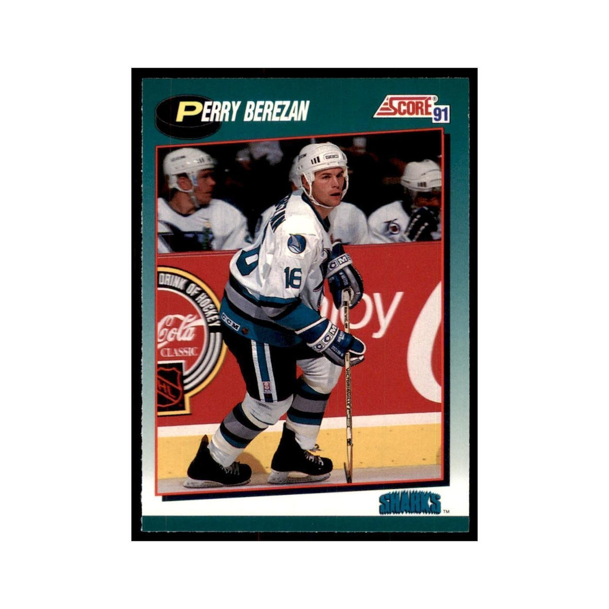 1991 Score Rookie and Traded Perry Berezan San Jose Sharks #94T
