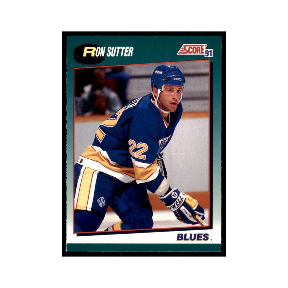 1991 Score Rookie and Traded Ron Sutter St. Louis Blues #69T