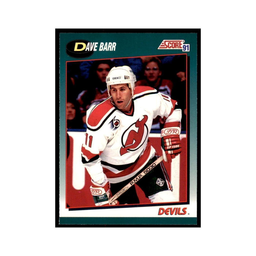 1991 Score Rookie and Traded Dave Barr New Jersey Devils #47T