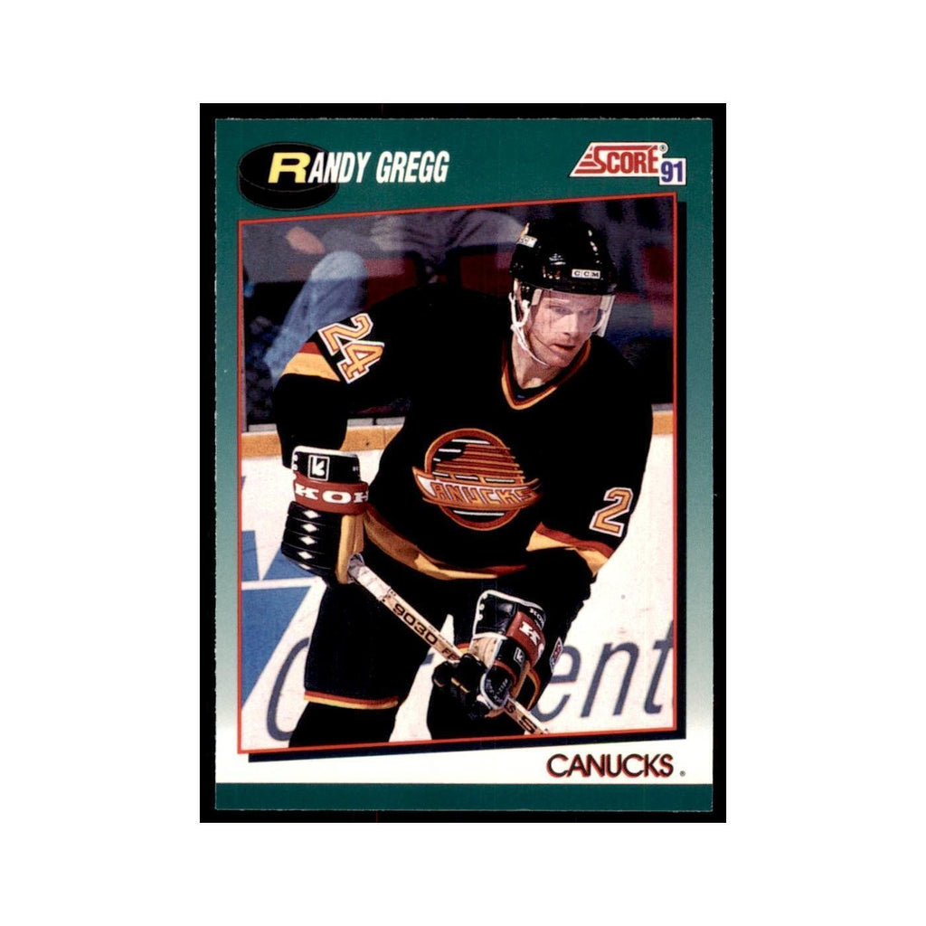 1991 Score Rookie and Traded Randy Gregg Vancouver Canucks #48T