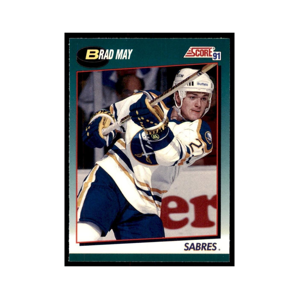 1991 Score Rookie and Traded Brad May Buffalo Sabres #78T