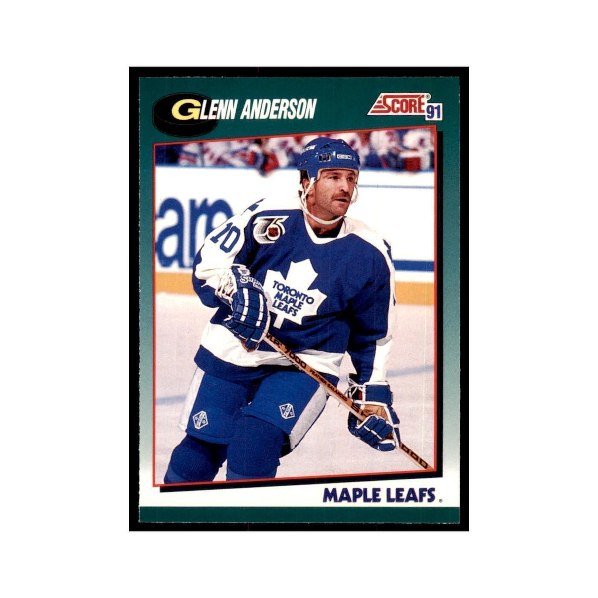 1991 Score Rookie and Traded Glenn Anderson Toronto Maple Leafs #61T