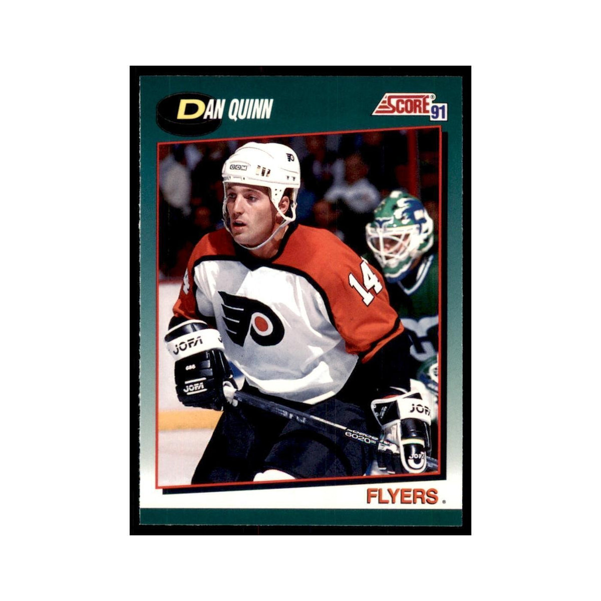 1991 Score Rookie and Traded Dan Quinn Philadelphia Flyers #65T