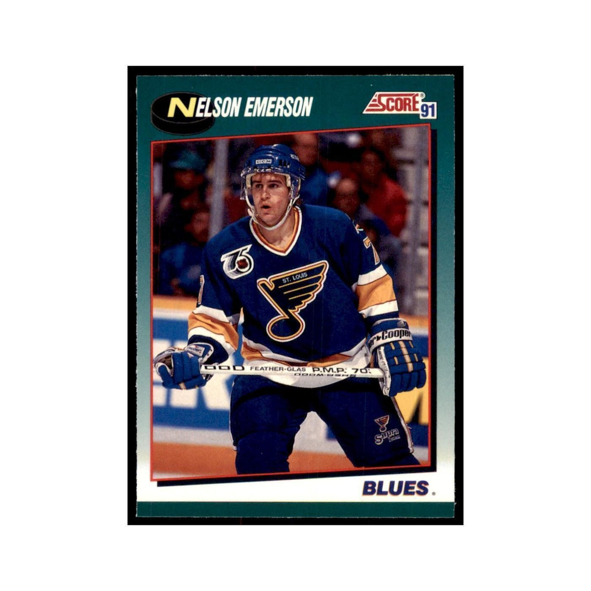 1991 Score Rookie and Traded Nelson Emerson St. Louis Blues #89T