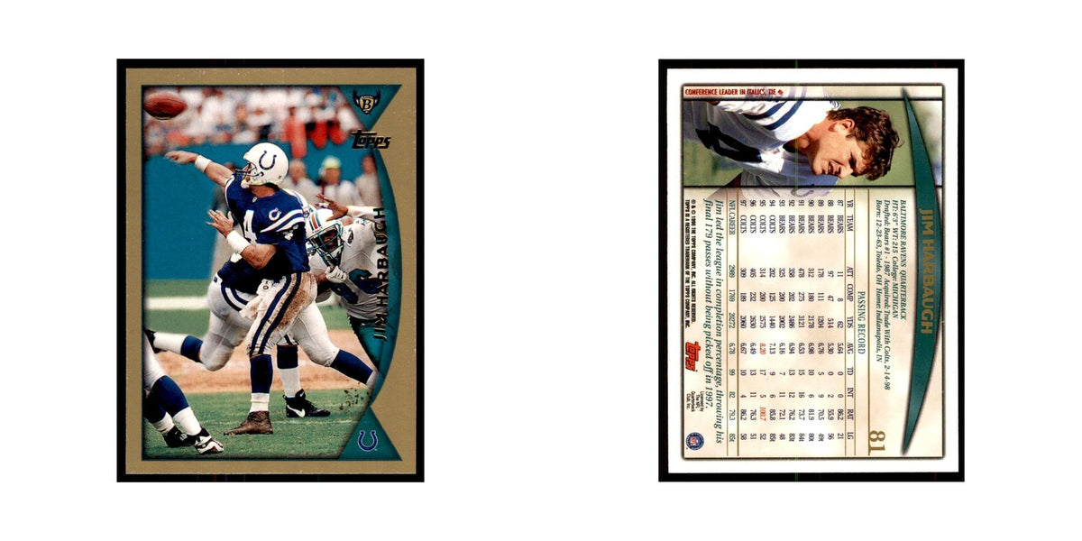 1998 Topps Jim Harbaugh Colts #81