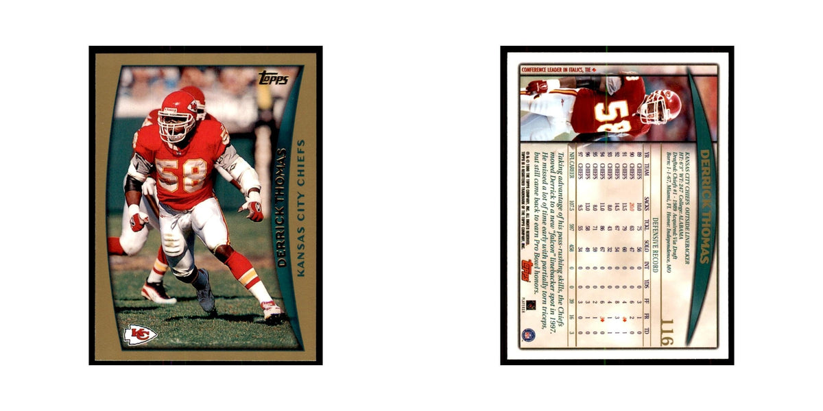 1998 Topps Derrick Thomas Chiefs #116