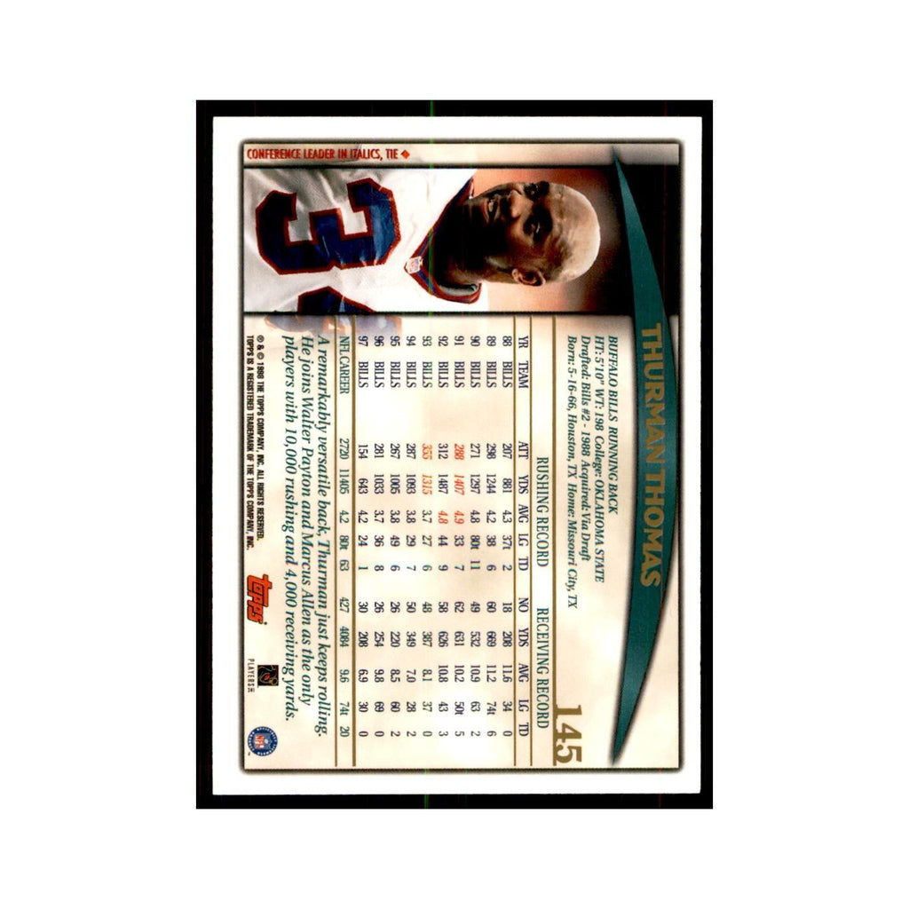 1998 Topps Thurman Thomas Bills #145