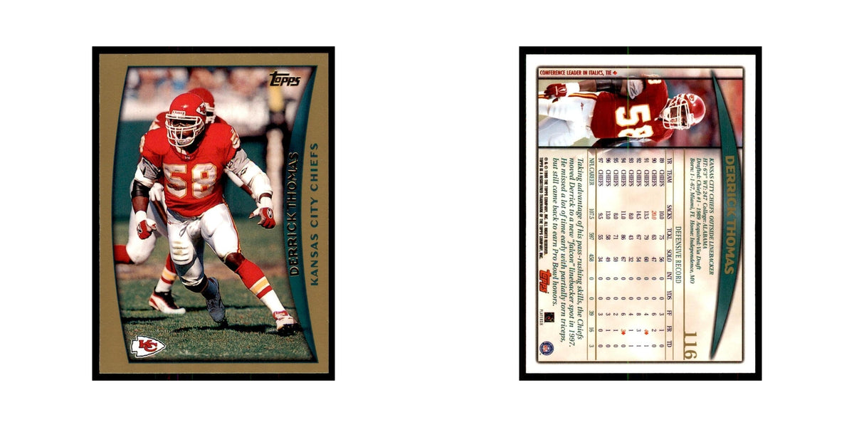 1998 Topps Derrick Thomas Chiefs #116