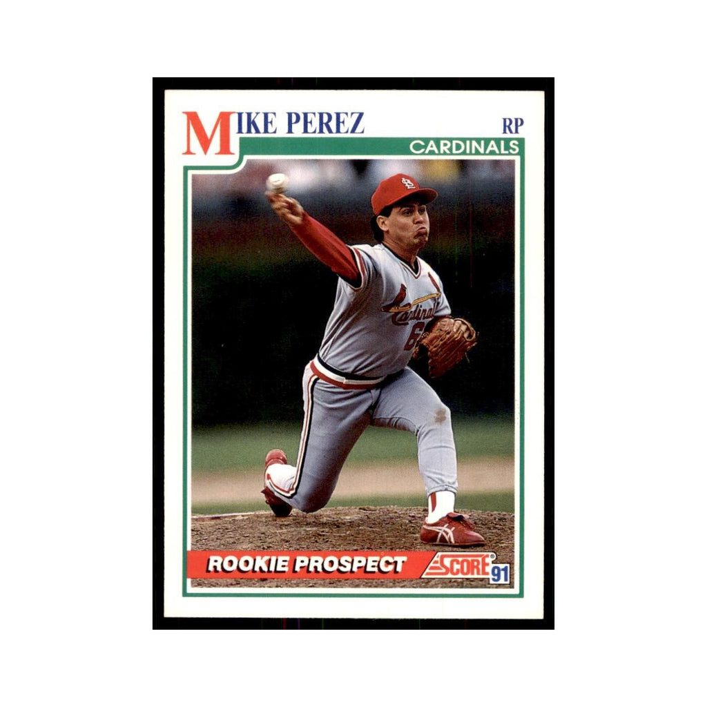 1991 Score Mike Perez Baseball Cards #758