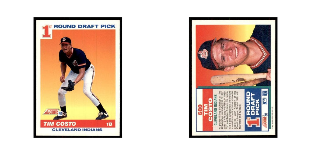 1991 Score Tim Costo Baseball Cards #680