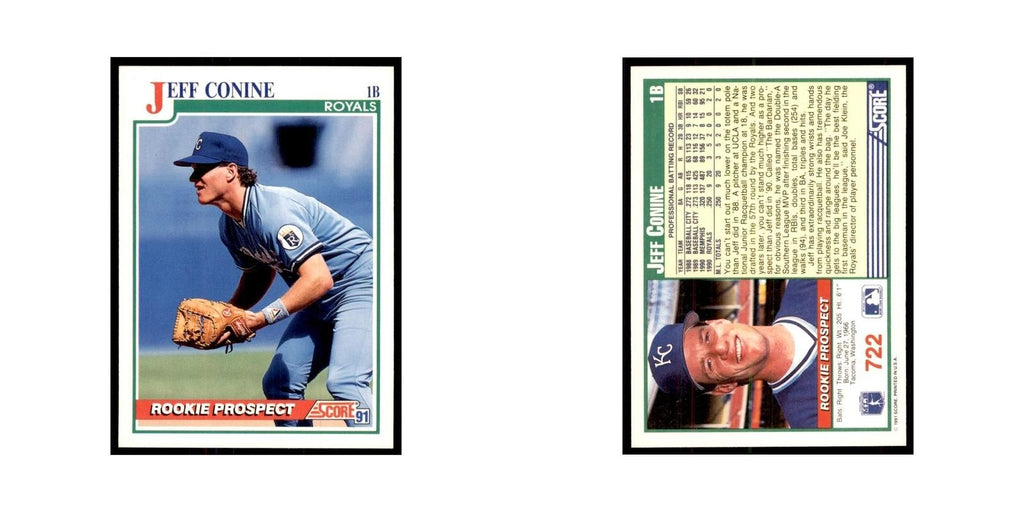 1991 Score Jeff Conine Baseball Cards #722