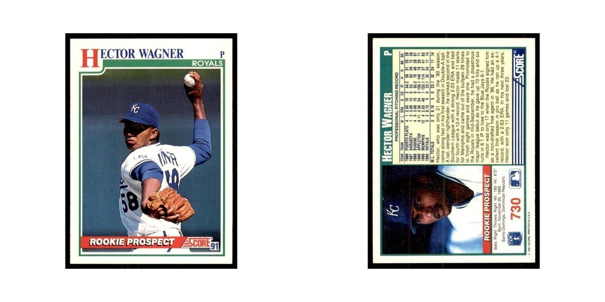 1991 Score Hector Wagner Baseball Cards #730