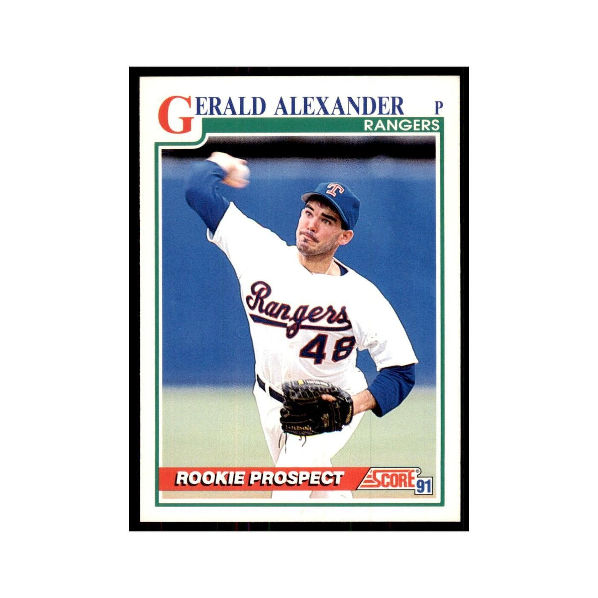 1991 Score Gerald Alexander Baseball Cards #733
