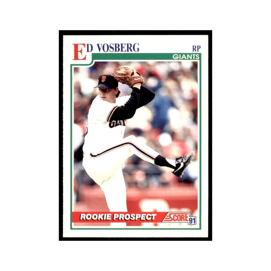 1991 Score Ed Vosberg Baseball Cards #757