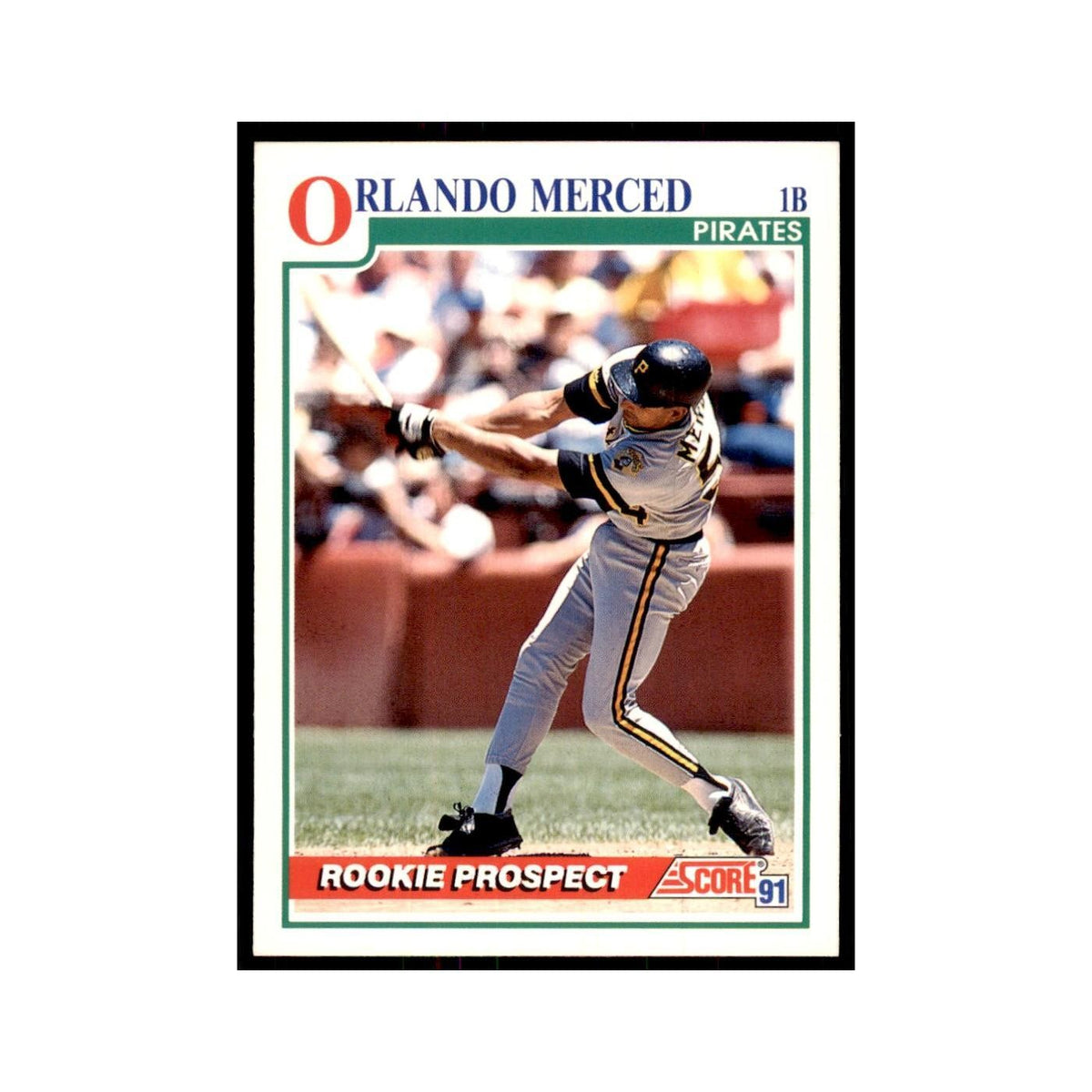 1991 Score Orlando Merced Baseball Cards #747