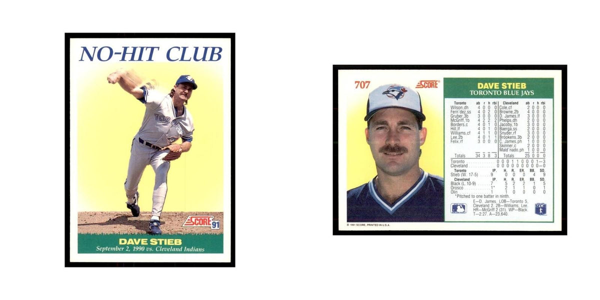 1991 Score Dave Stieb Baseball Cards #707