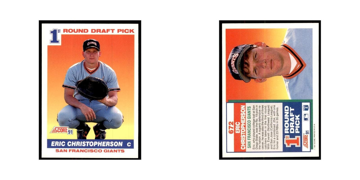 1991 Score Eric Christopherson Baseball Cards #672
