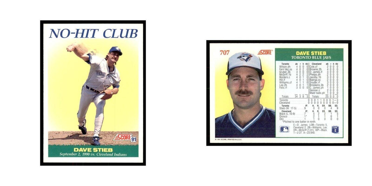 1991 Score Dave Stieb Baseball Cards #707