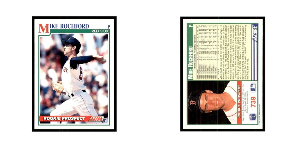 1991 Score Mike Rochford Baseball Cards #739