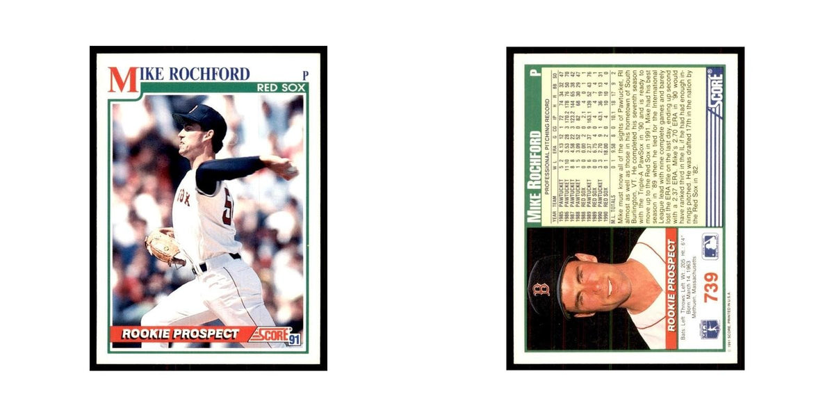 1991 Score Mike Rochford Baseball Cards #739