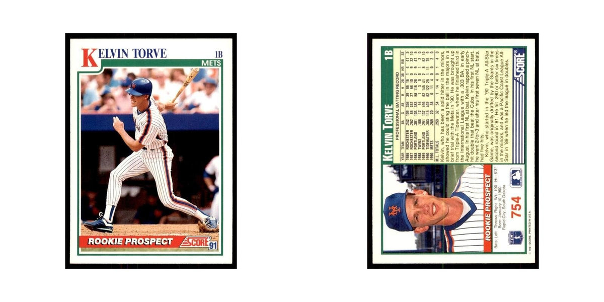 1991 Score Kelvin Torve Baseball Cards #754