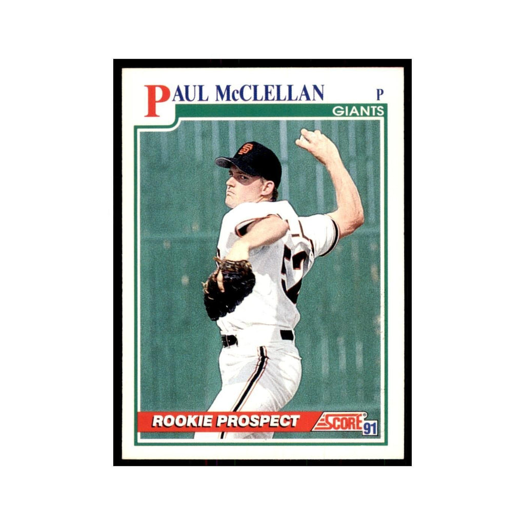 1991 Score Paul McClellan Baseball Cards #726