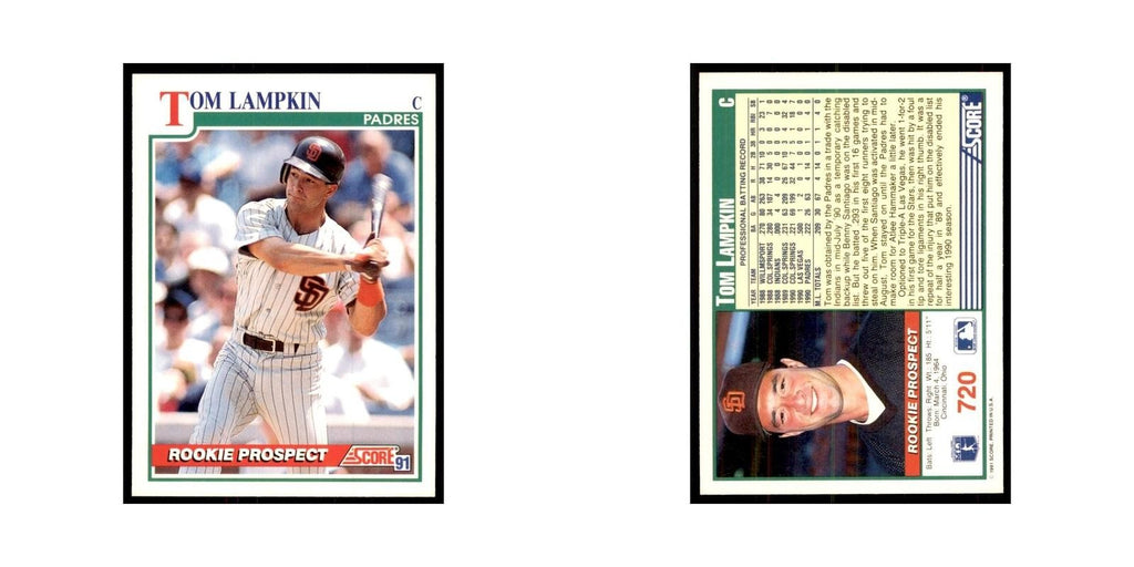 1991 Score Tom Lampkin Baseball Cards #720