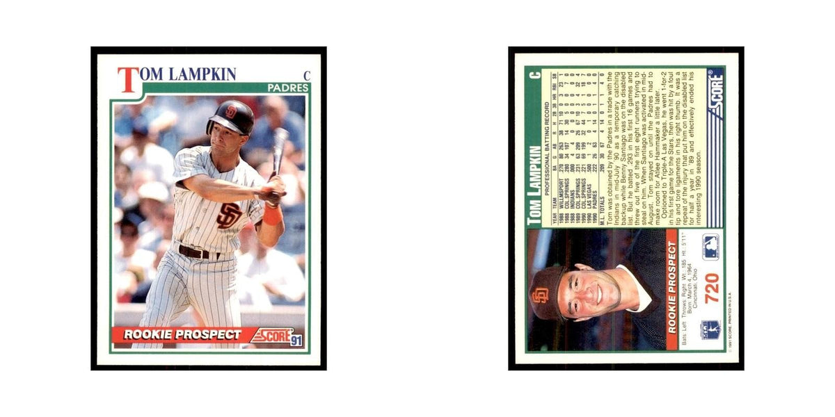 1991 Score Tom Lampkin Baseball Cards #720