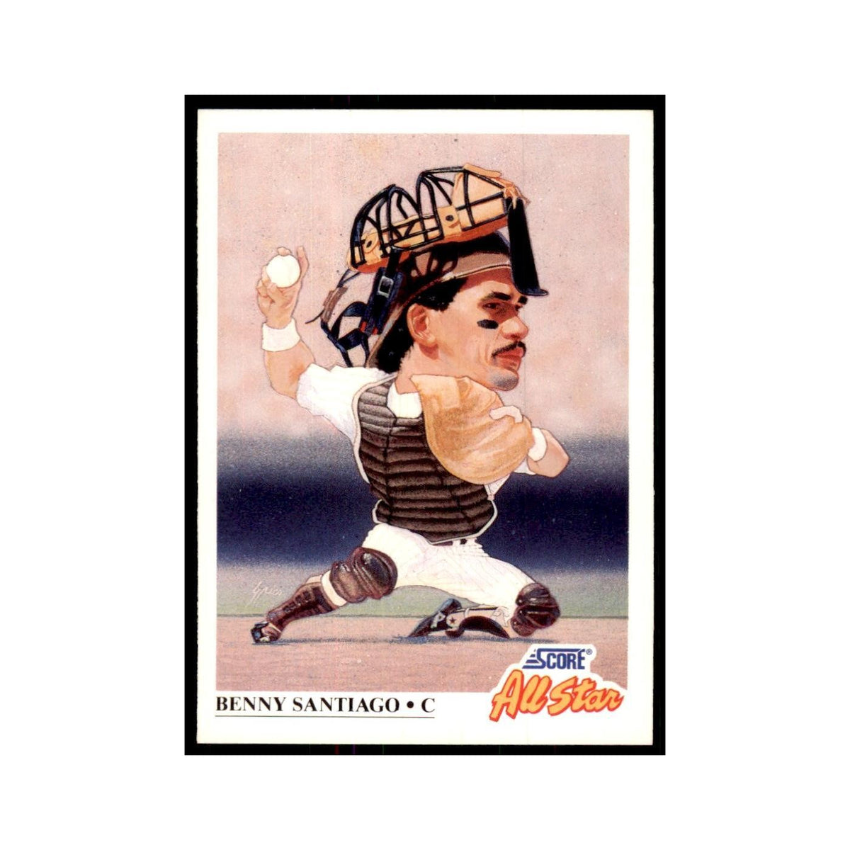1991 Score Benny Santiago Baseball Cards #663