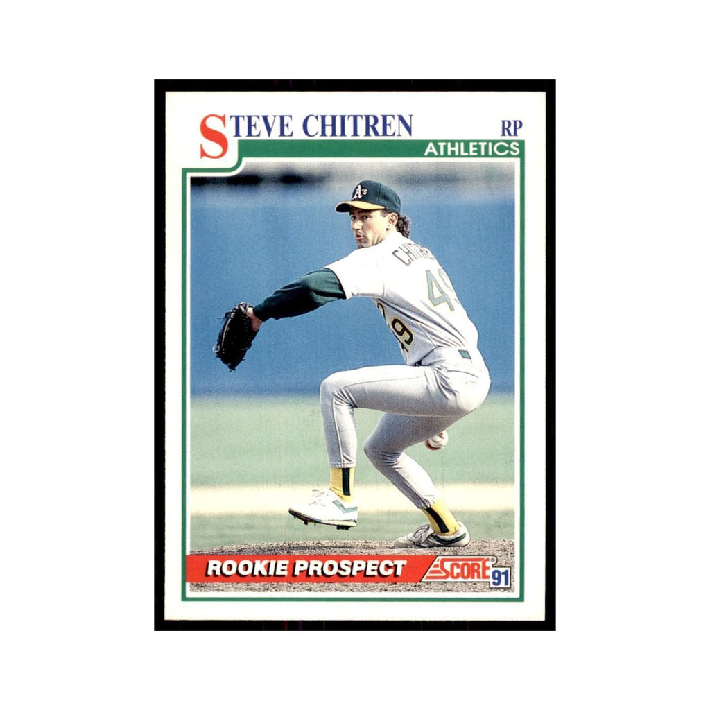 1991 Score Steve Chitren Baseball Cards #760