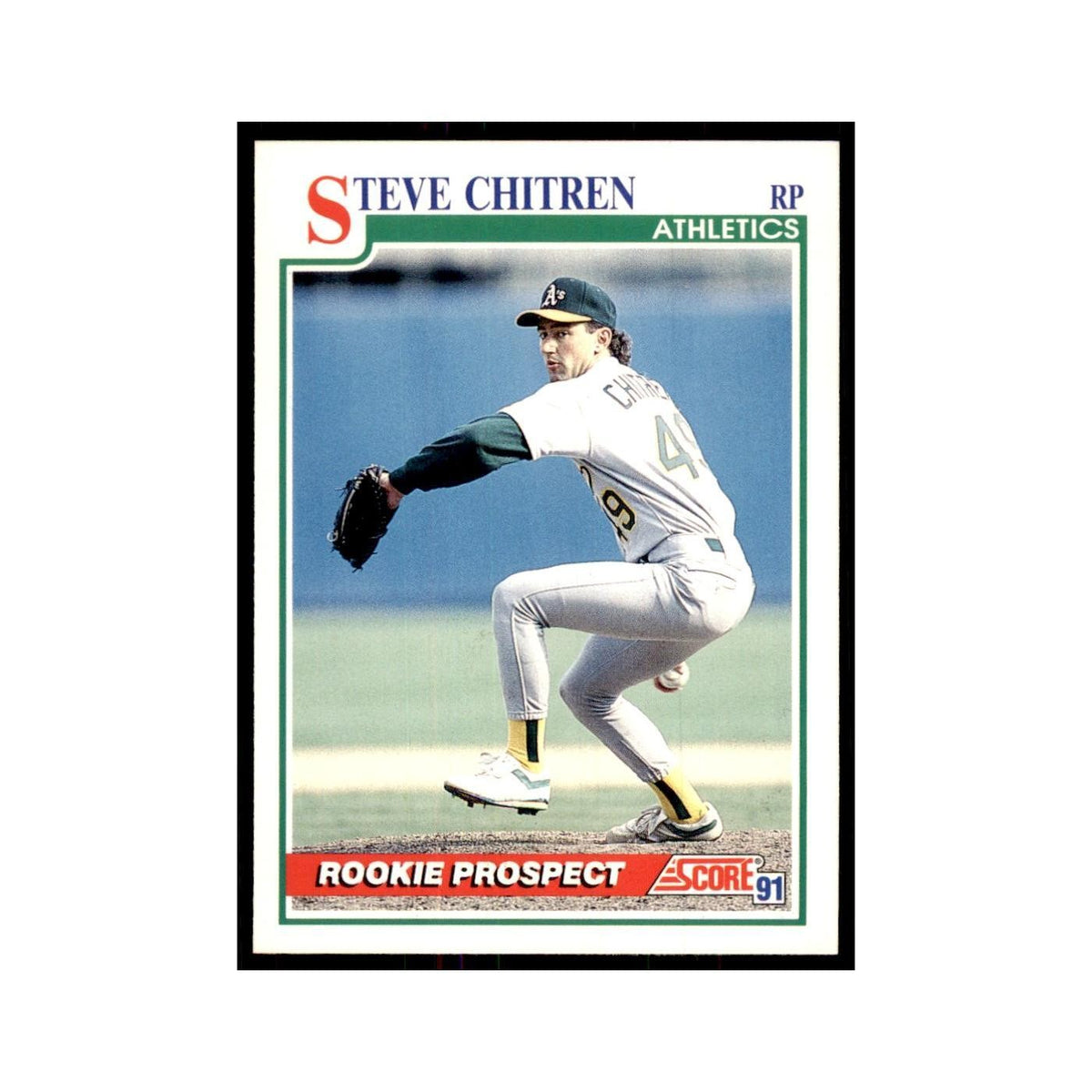 1991 Score Steve Chitren Baseball Cards #760
